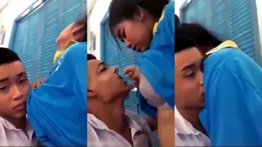 Hisap Dada Pacar di Dalam Kelas Kosong SMP poster